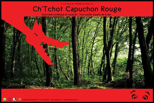 Affiche Spectacle Tchot Capuchon Rouge à Cayeux sur Mer à Cayeux-sur-Mer
